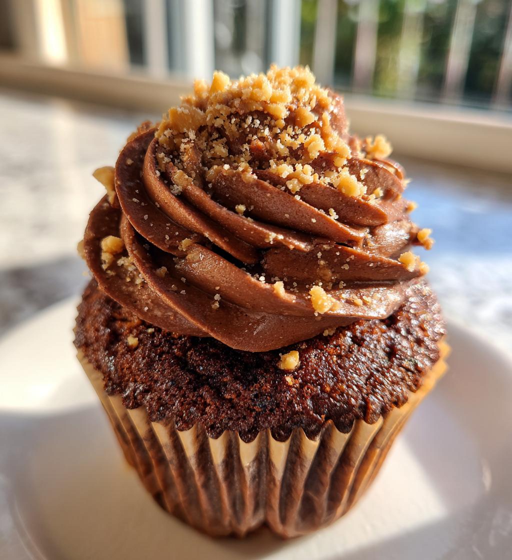 chocolate peanut butter cupcakes