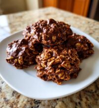 chocolate peanut butter no bake cookies