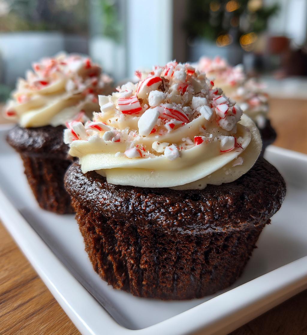chocolate peppermint cupcakes