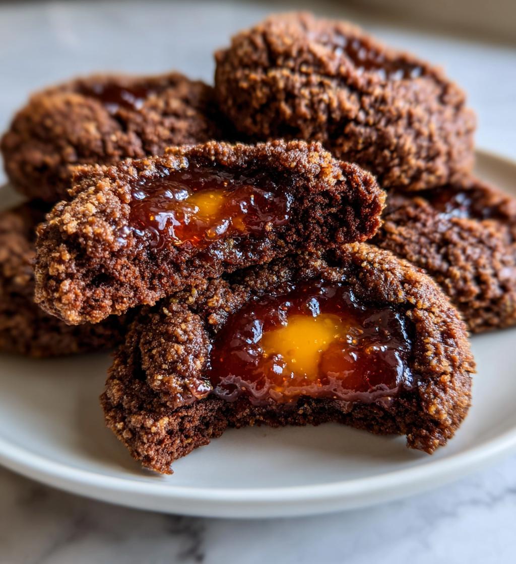 chocolate thumbprint cookies