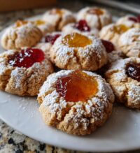 christmas thumbprint cookies