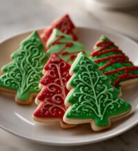 christmas tree cookies royal icing
