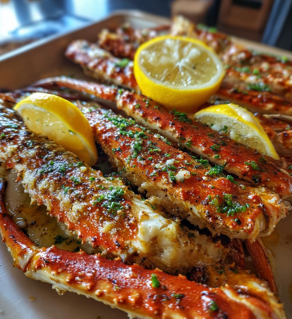 cooked crab legs in oven