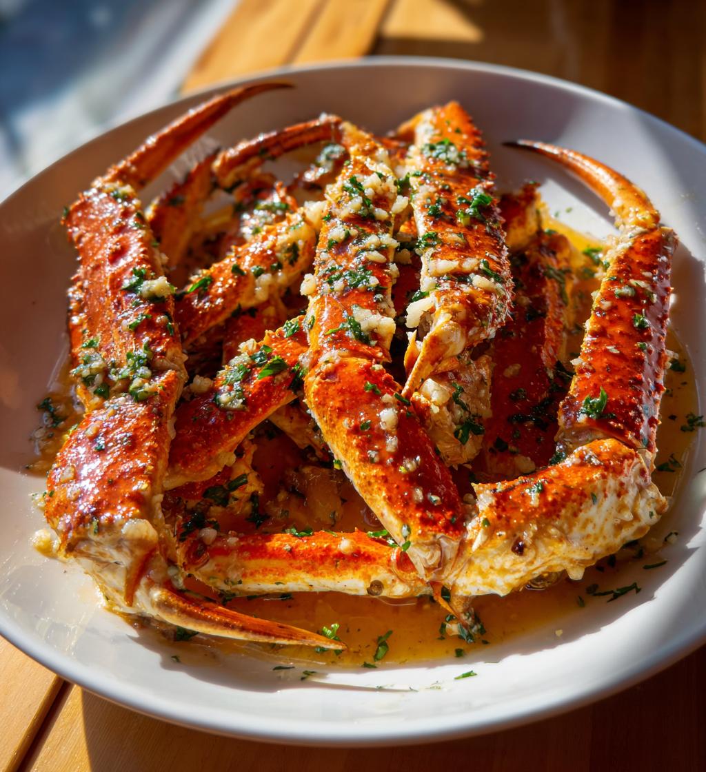 crab legs in butter sauce