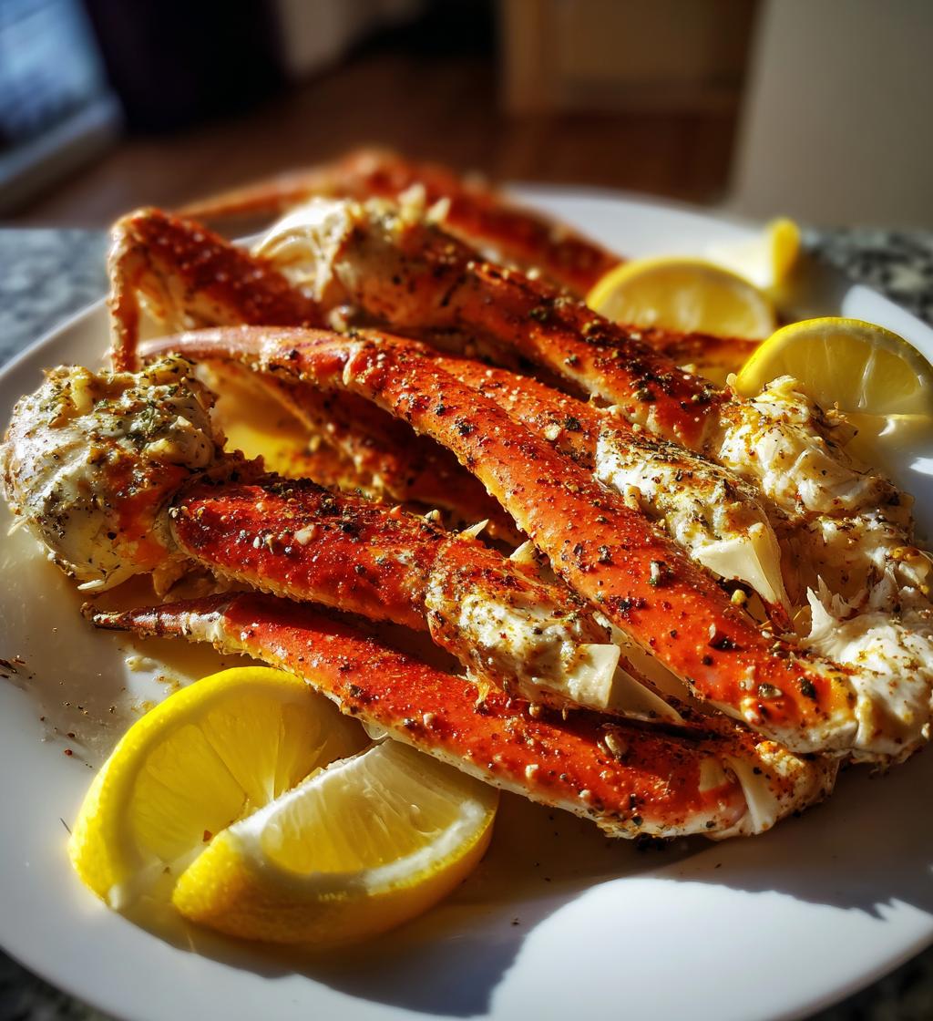 crab legs on a plate