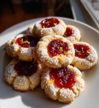 cranberry orange thumbprint cookies