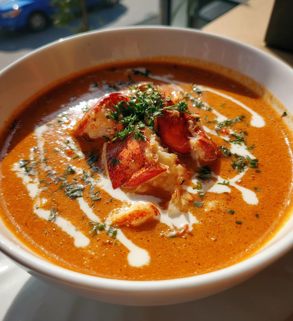 creamy lobster bisque