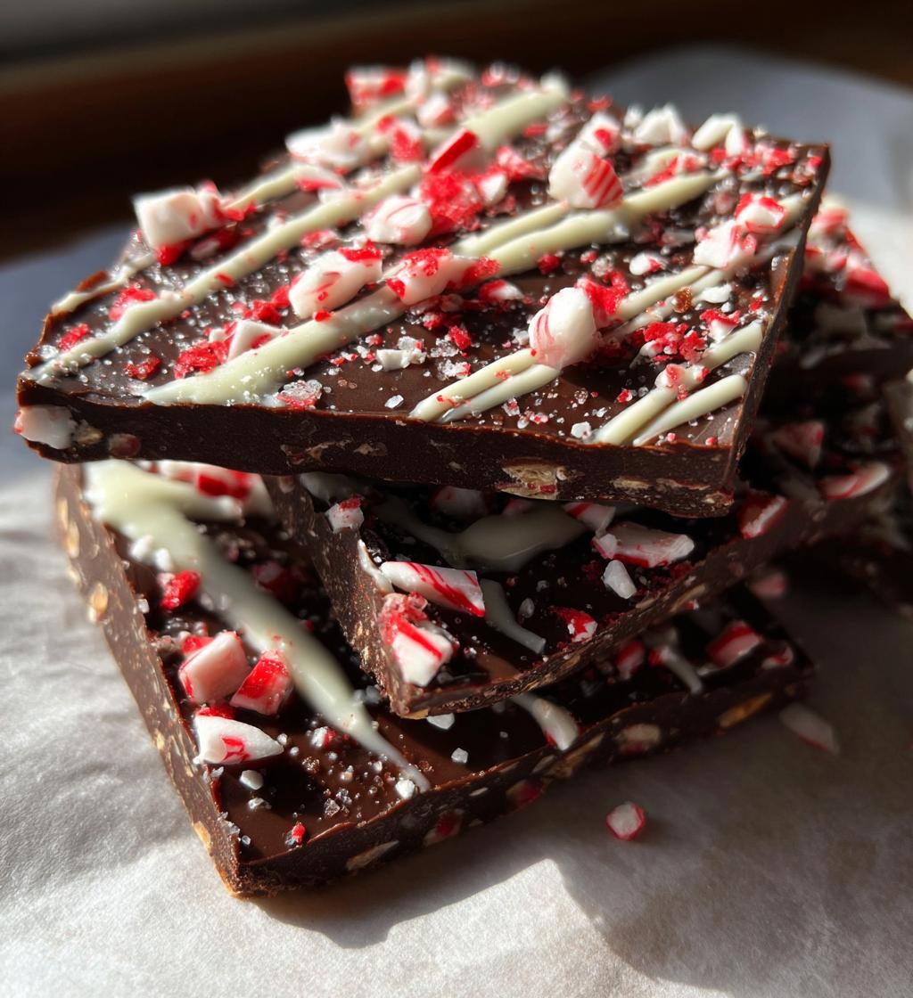 dark chocolate peppermint bark