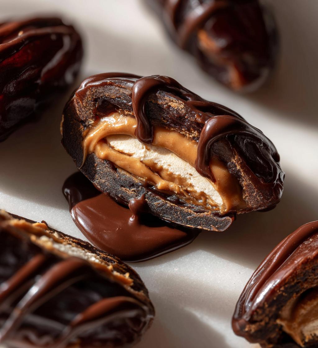dates with peanut butter and chocolate