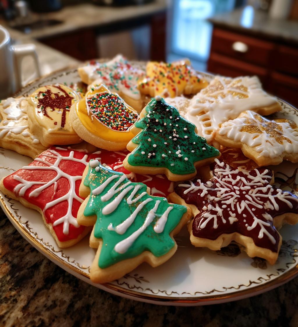 decorated christmas cookies royal icing
