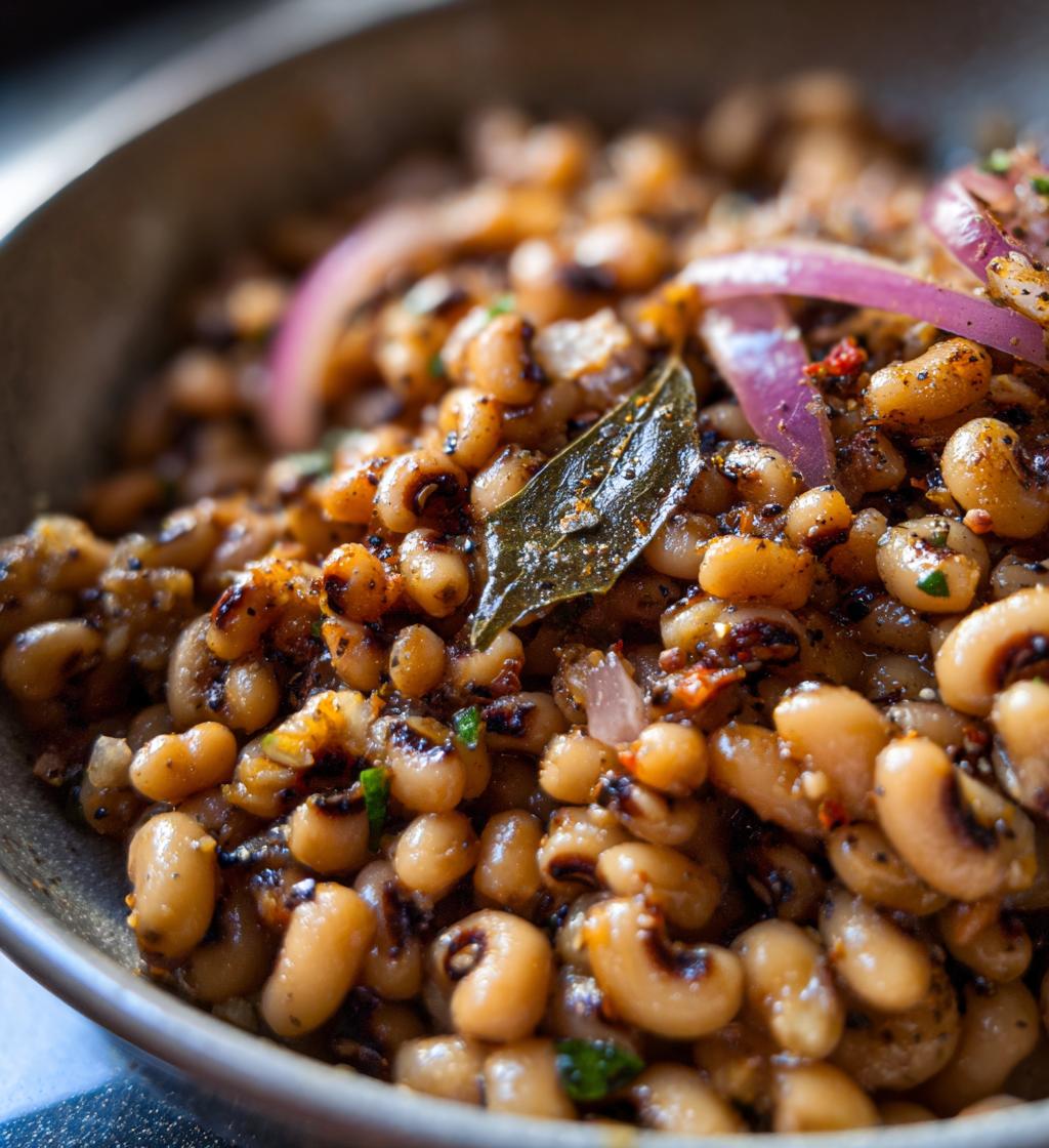 dry black eyed peas recipe