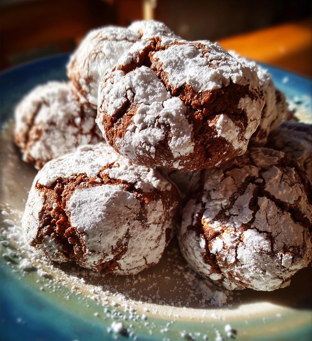 easy chocolate crinkle cookies