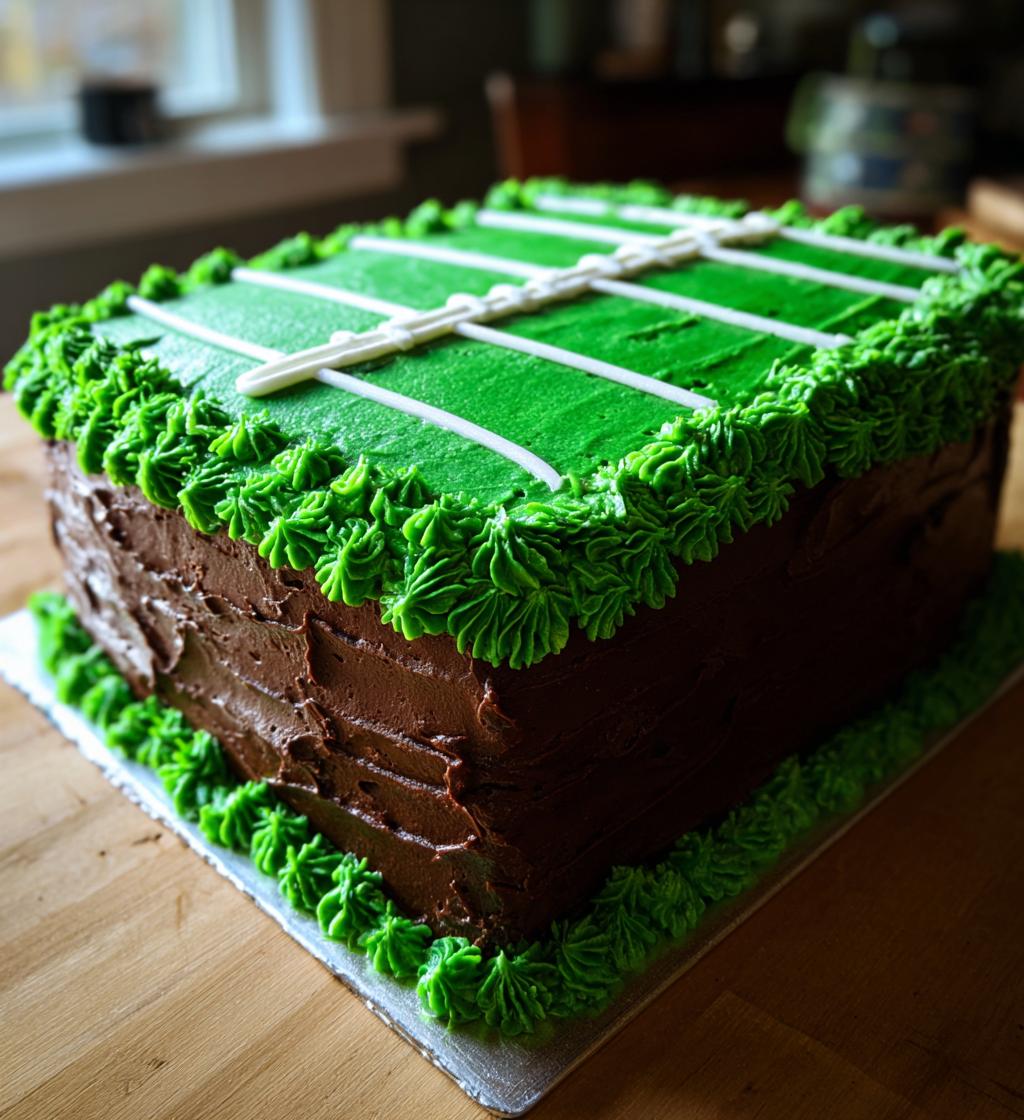 easy football cake