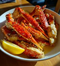 eating crab legs