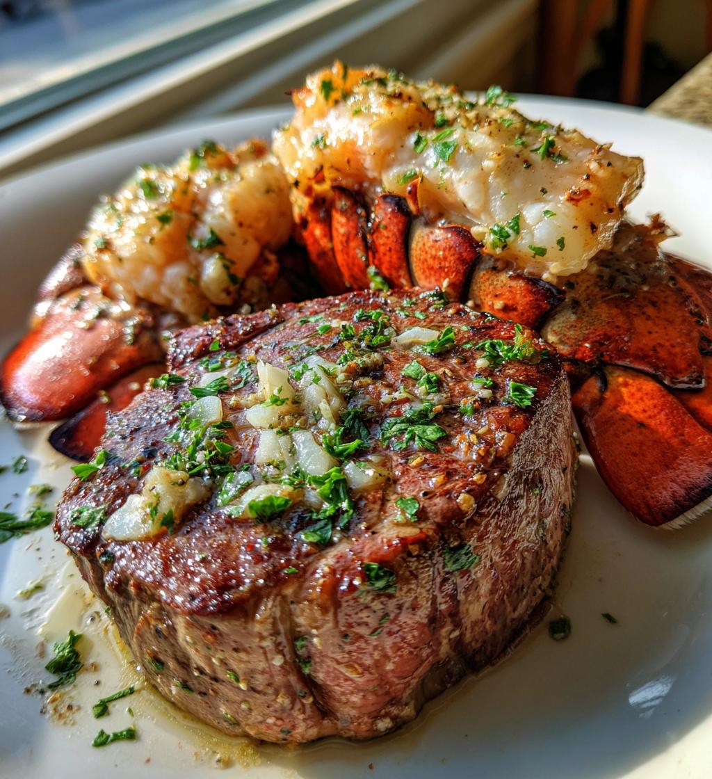 filet mignon and lobster tail