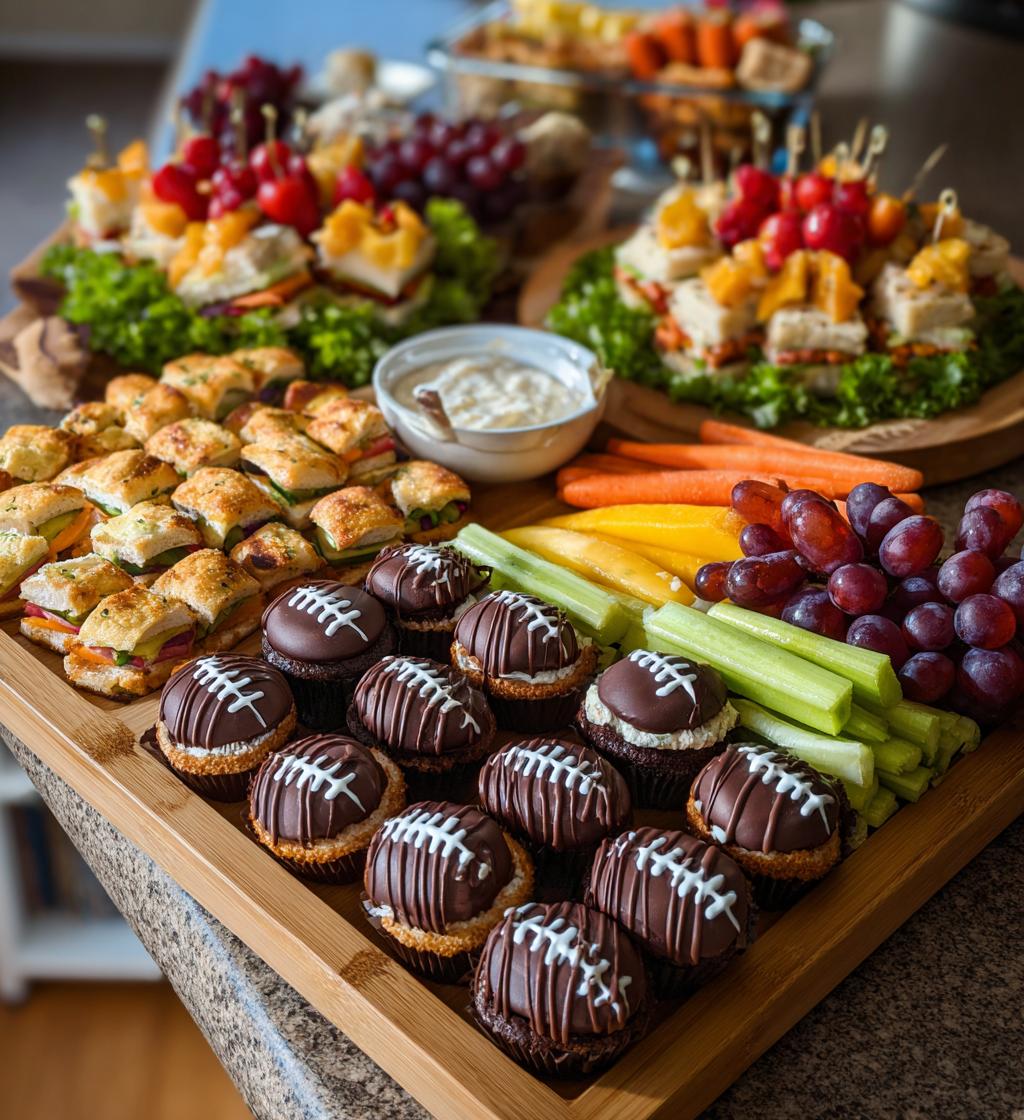 football 1st birthday party food