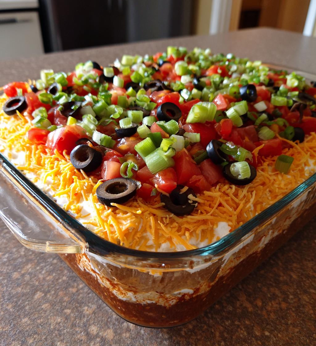 football 7 layer dip super bowl