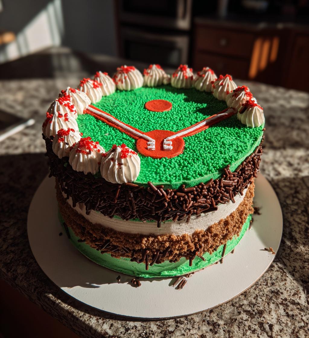 football baseball cake