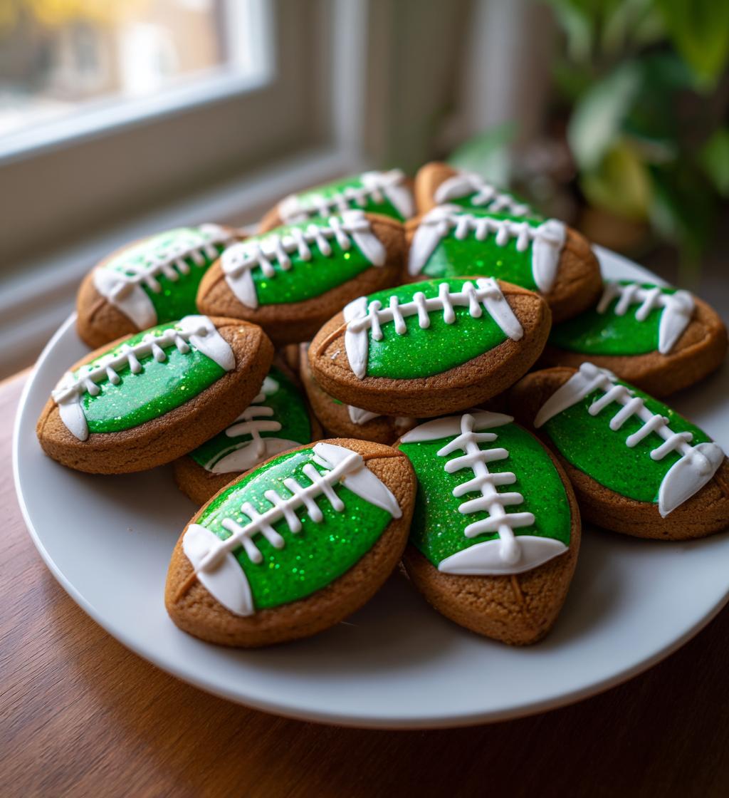 football birthday cookies