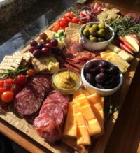football charcuterie board