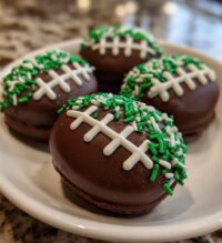football chocolate covered oreos