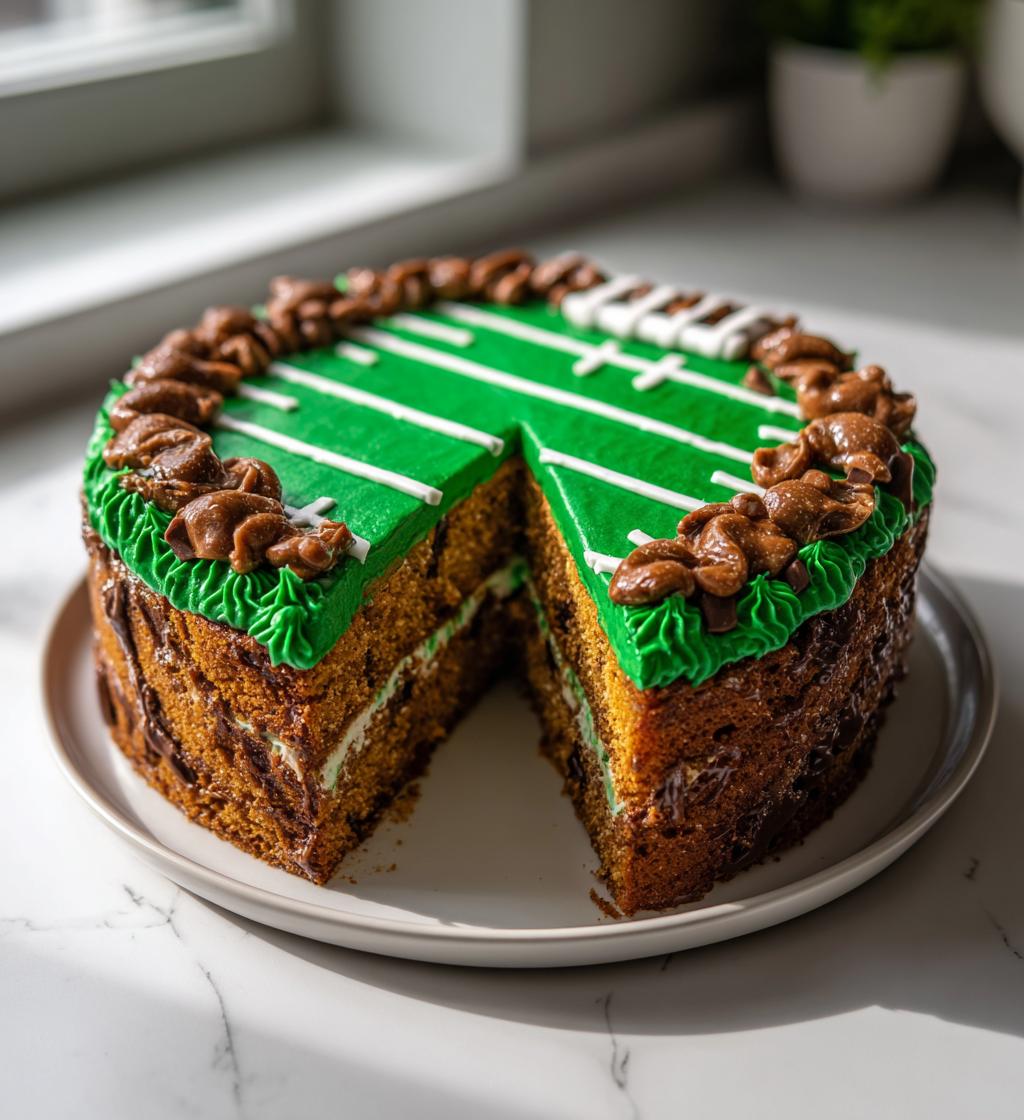 football cookie cake ideas
