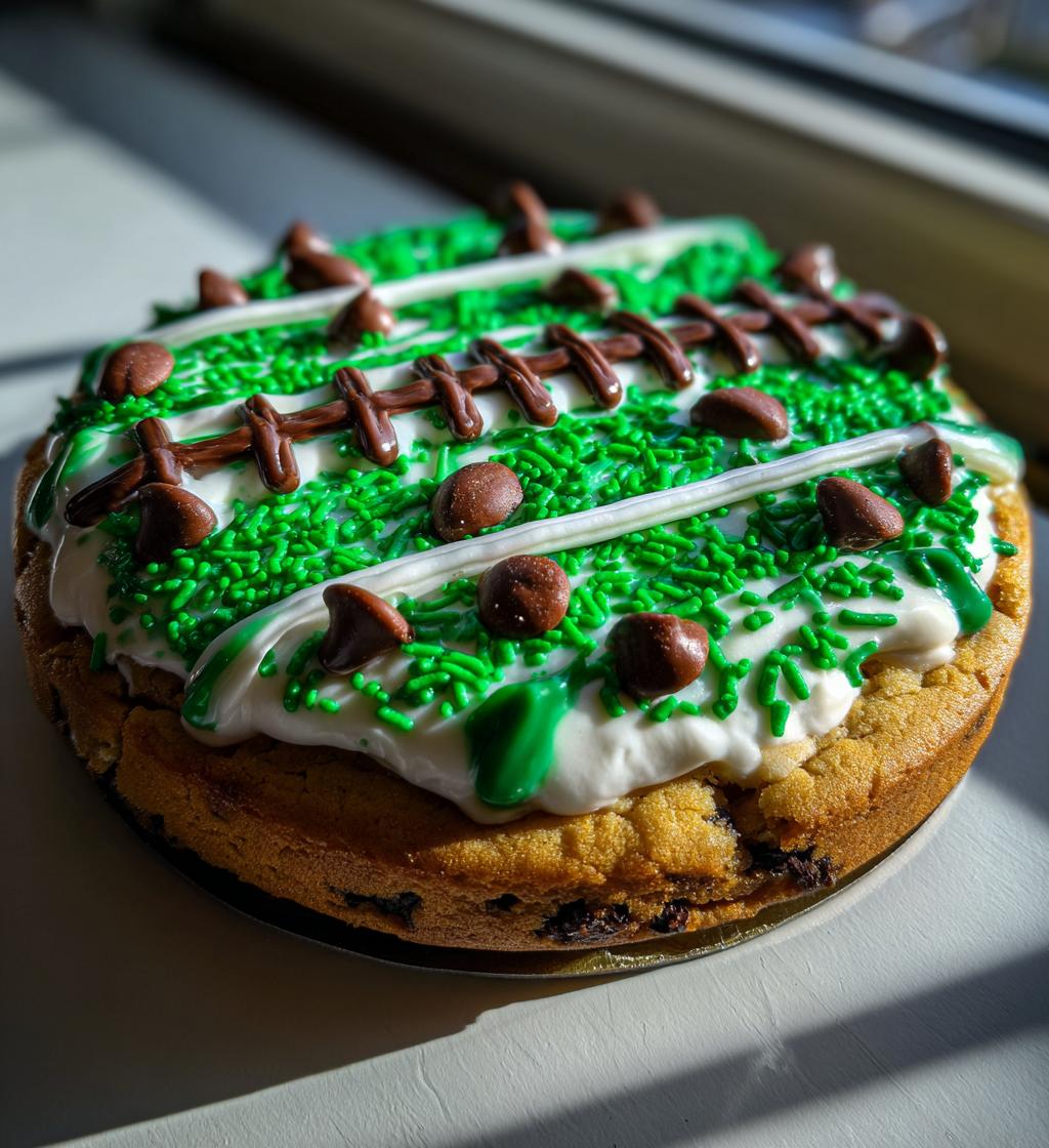 football cookie cake