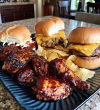 football cookout food