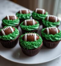 football cupcake cake