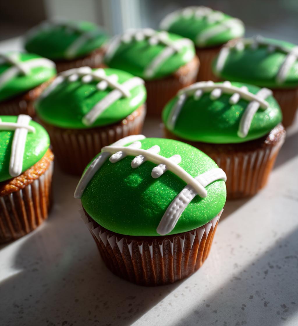 football cupcake cakes