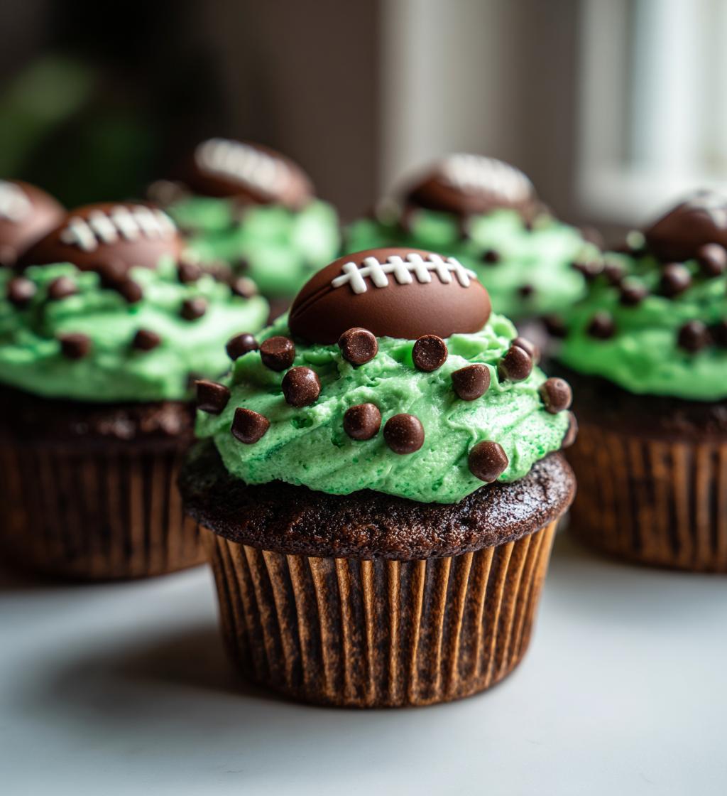 football cupcake design