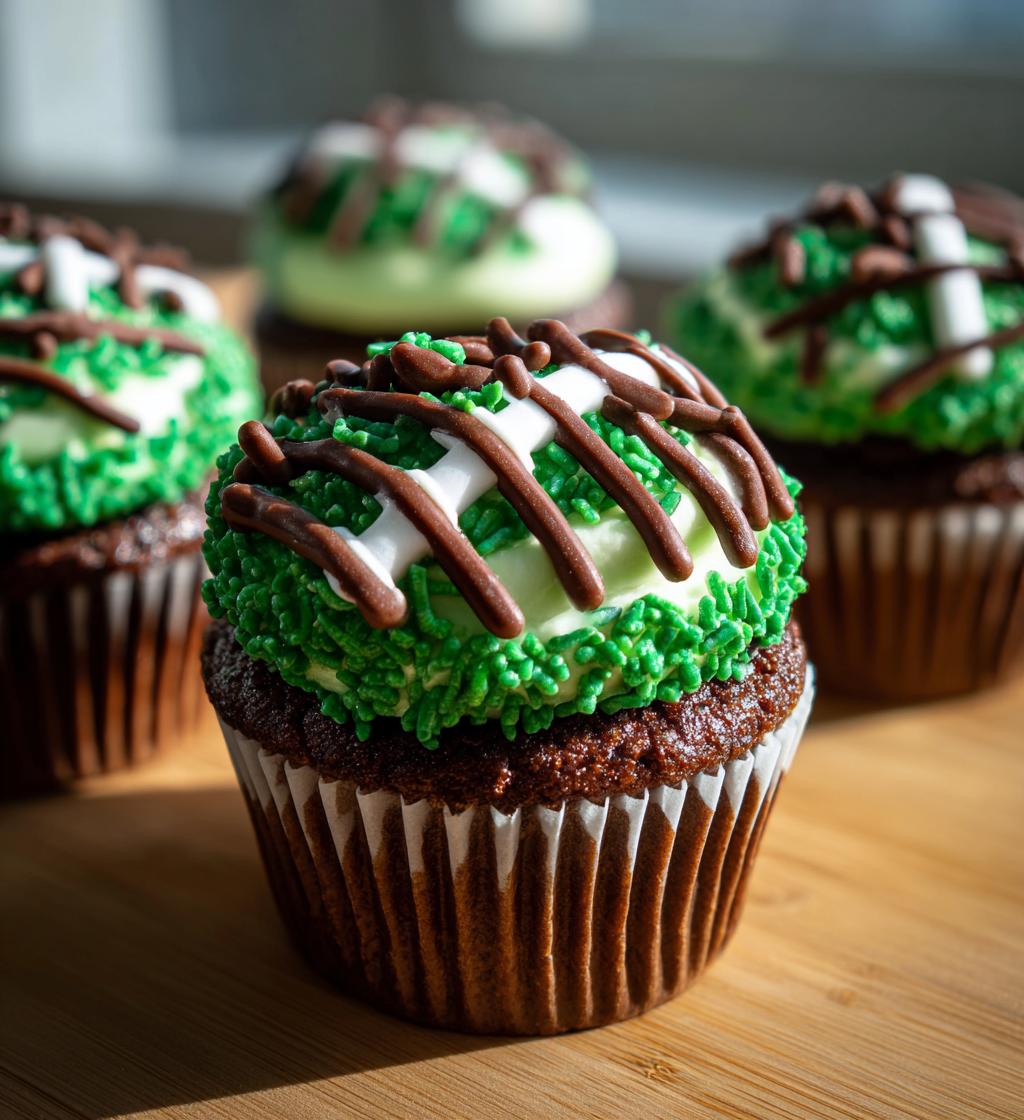 football cupcakes ideas
