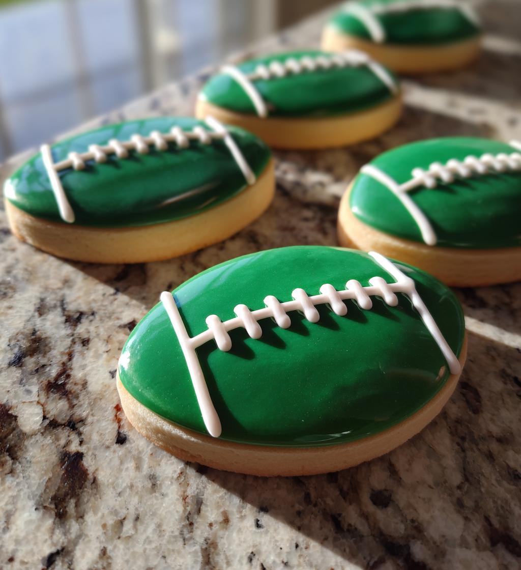 football field sugar cookies