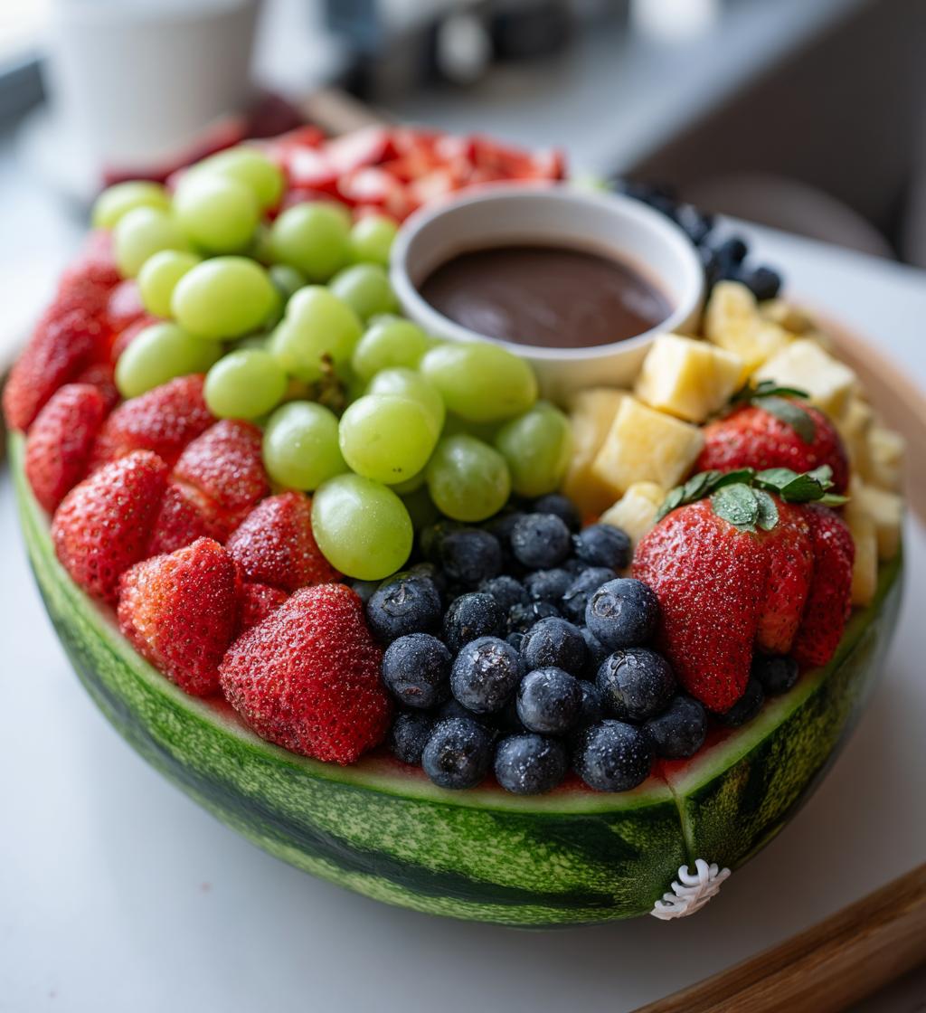 football fruit tray ideas