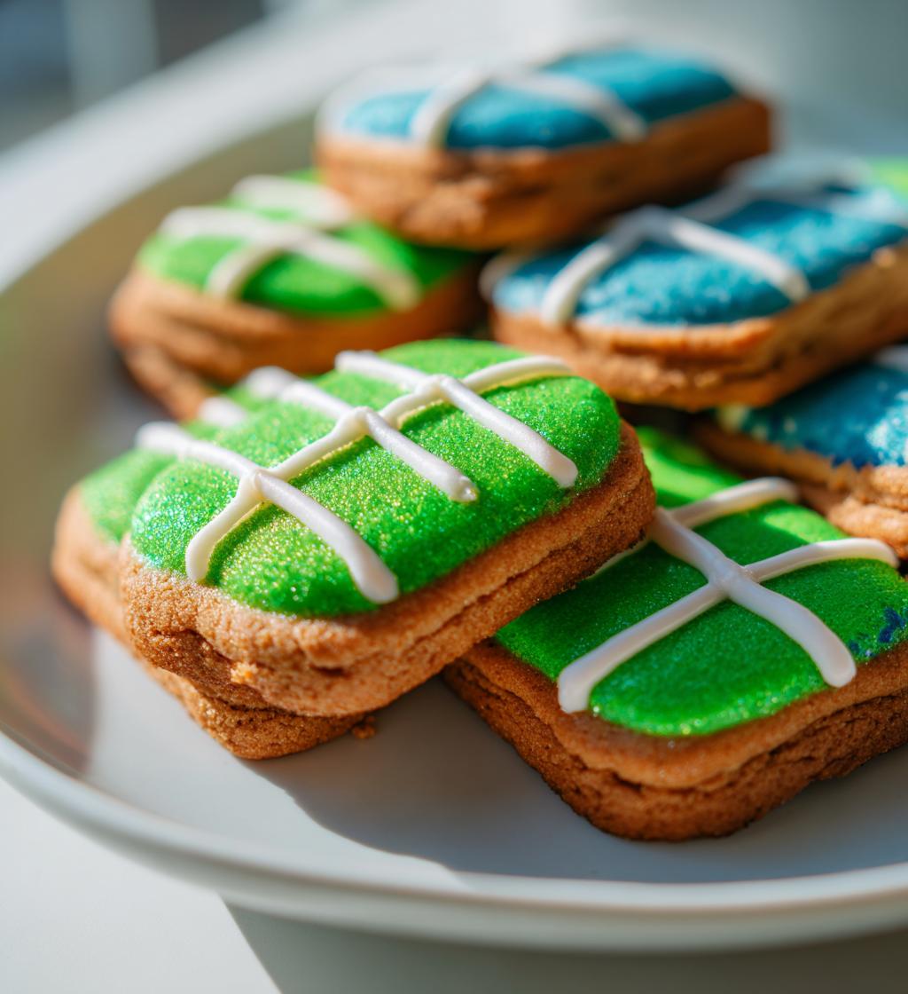 football gender reveal cookies