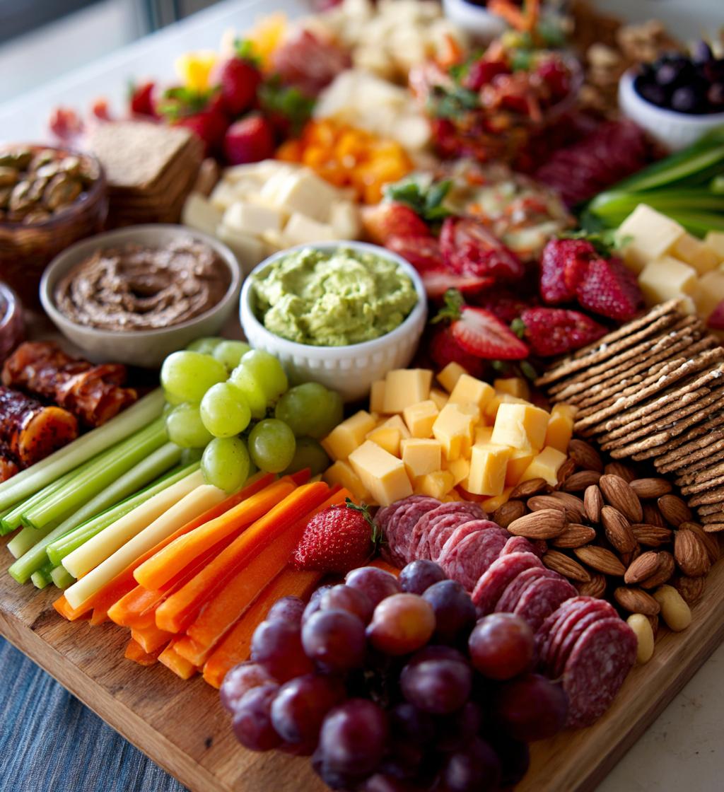 football grazing table