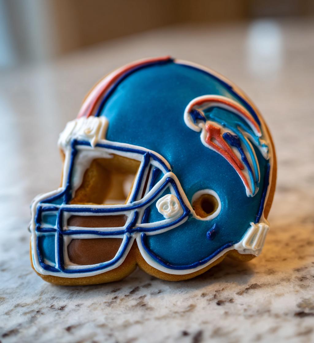 football helmet cookies