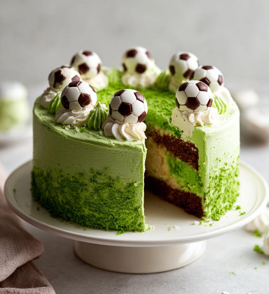 football on cake