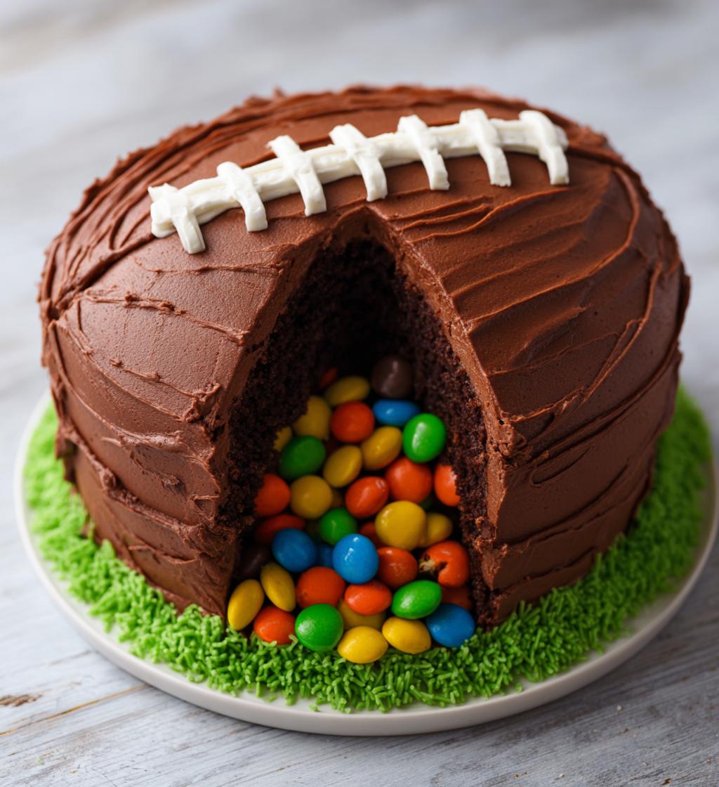 football pinata cake
