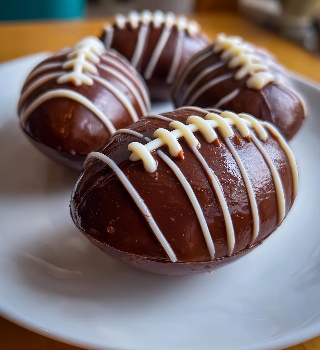 football shaped desserts