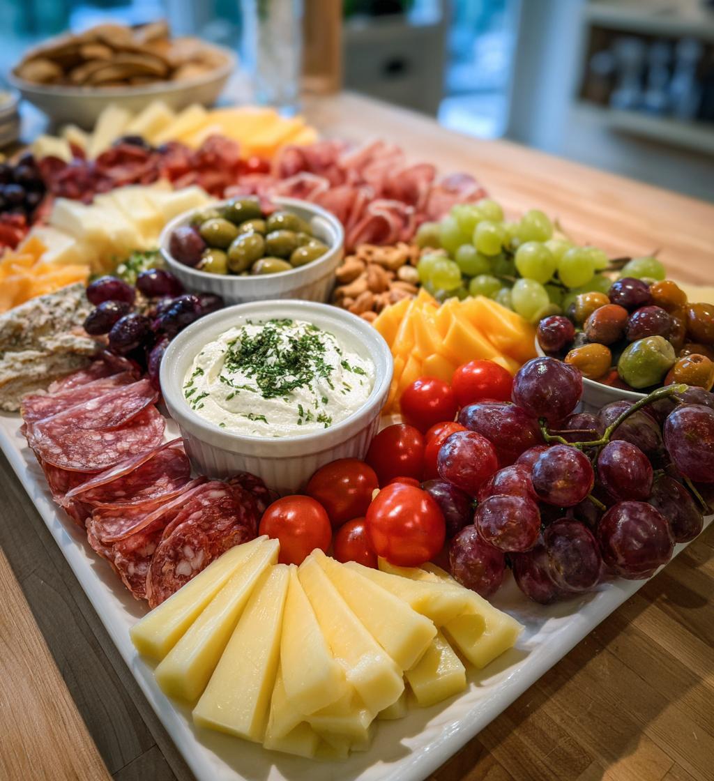 football tailgate charcuterie board