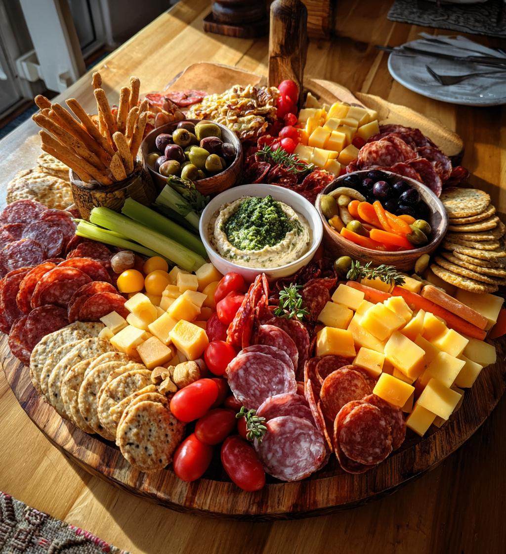 football theme charcuterie board