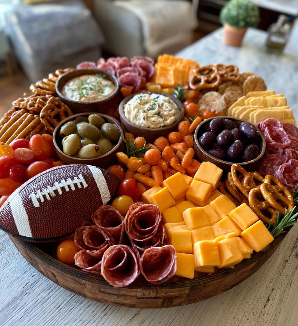 football themed charcuterie board ideas