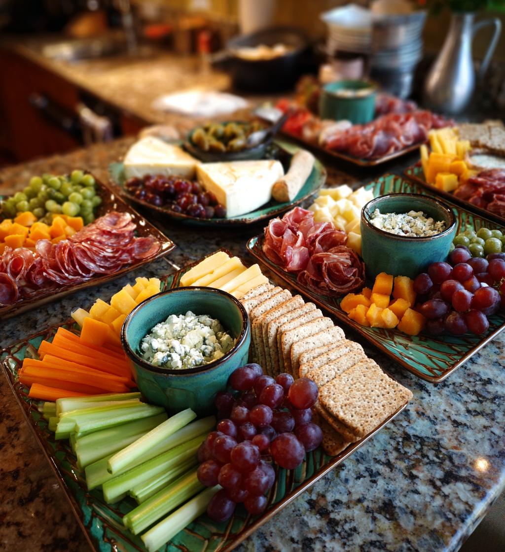 football themed charcuterie board