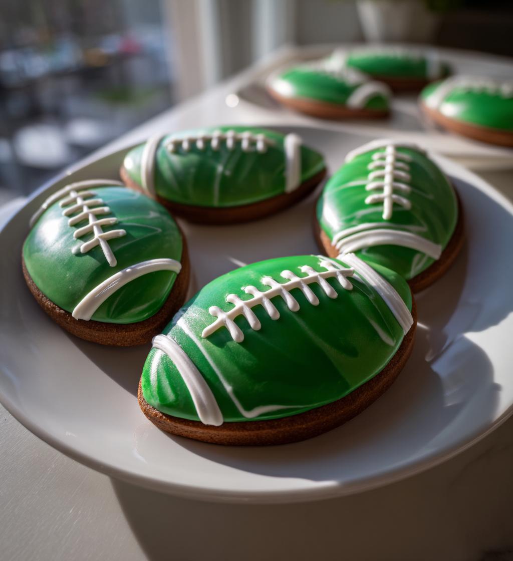 football themed cookies