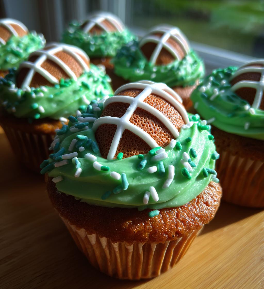 football themed cupcake ideas