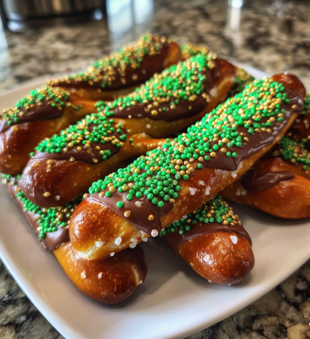 football themed pretzel rods