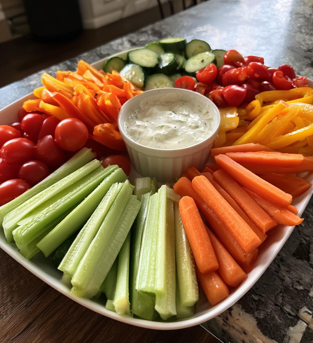 football vegetable tray