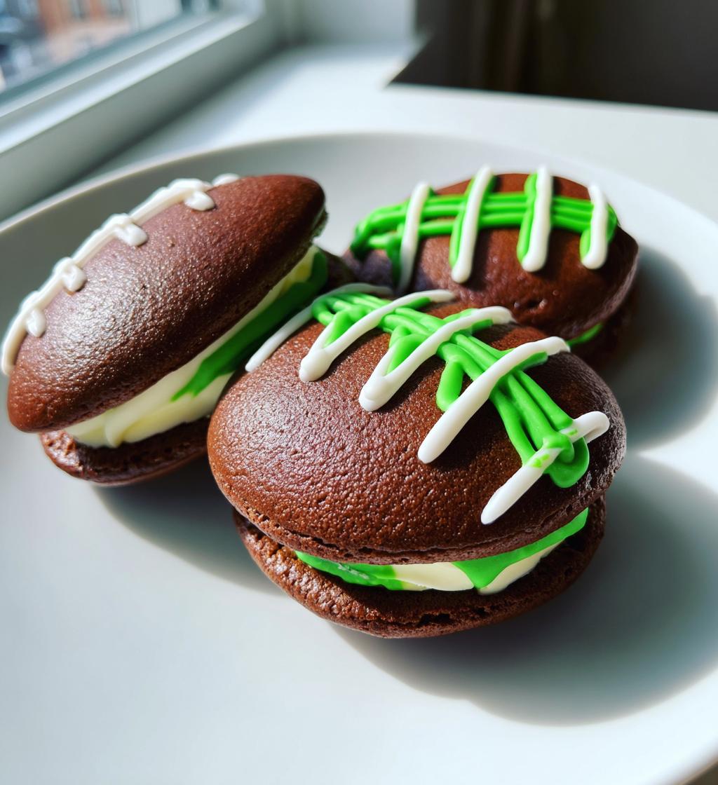 football whoopie pies