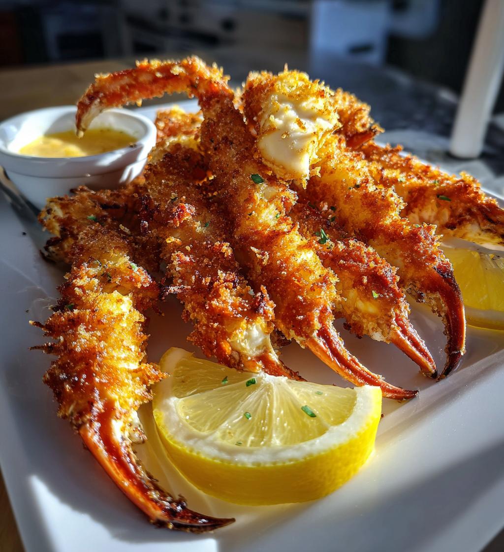fried king crab legs recipes
